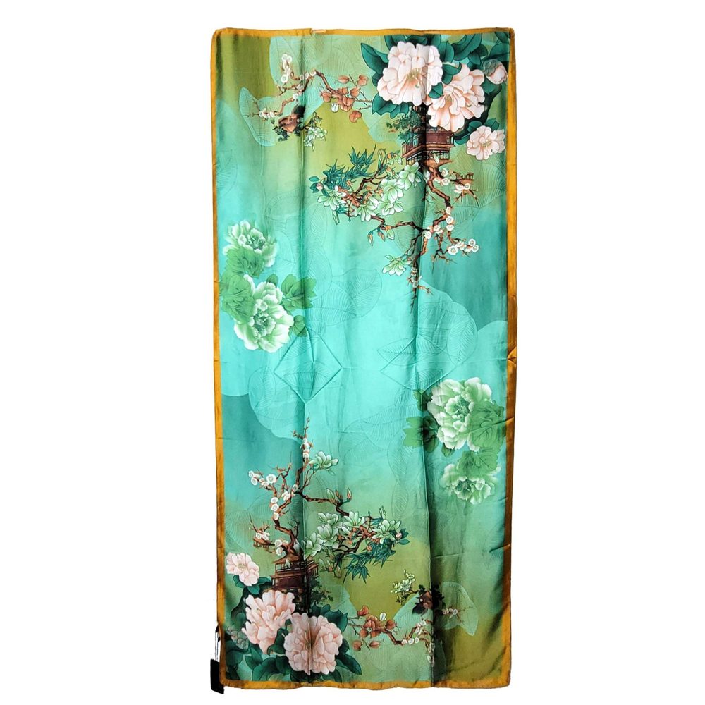 NWT Long Soft Scarf 35"x70" Rectangle Silk Feeling 100% Shawl Wrap 02281 - Picture 6 of 6